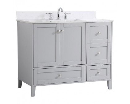 Elegant Bathroom Vanity - Gray (VF18042GR-BS)