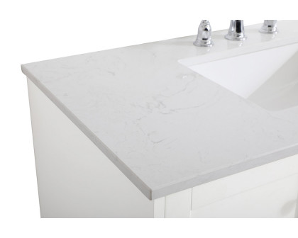 Elegant Bathroom Vanity - White (VF18042WH)