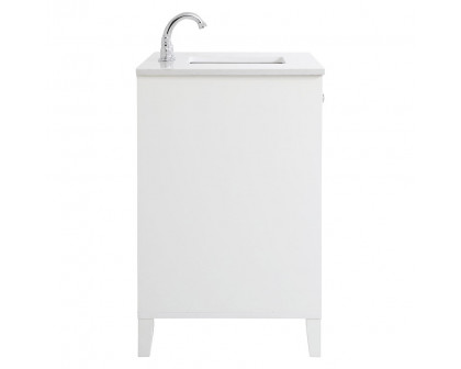 Elegant Bathroom Vanity - White (VF18042WH)