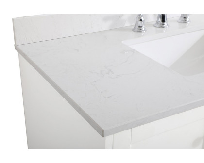 Elegant Bathroom Vanity - White (VF18042WH-BS)