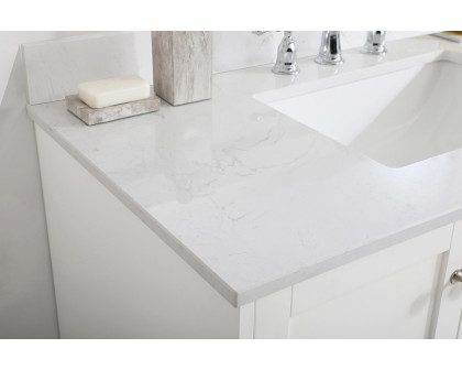 Elegant Bathroom Vanity - White (VF18042WH-BS)