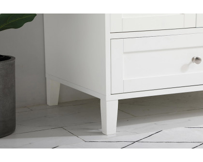 Elegant Bathroom Vanity - White (VF18042WH-BS)