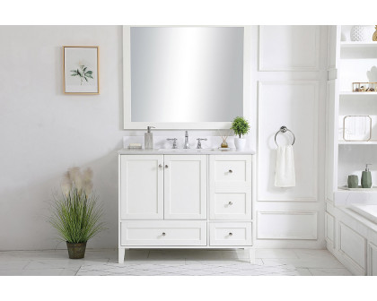 Elegant Bathroom Vanity - White (VF18042WH-BS)