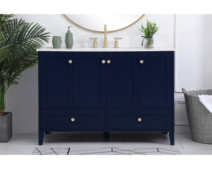 Elegant Bathroom Vanity - Blue (VF18048BL)