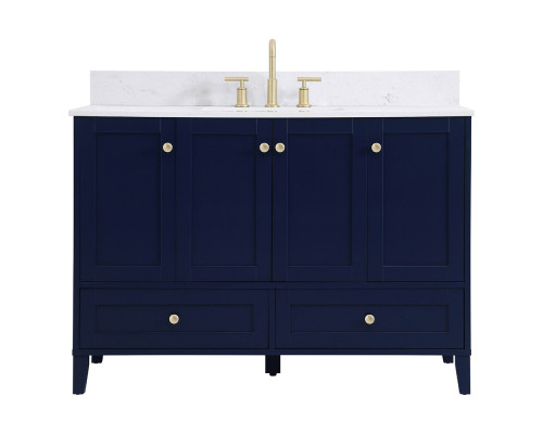 Elegant Bathroom Vanity - Blue (VF18048BL-BS)