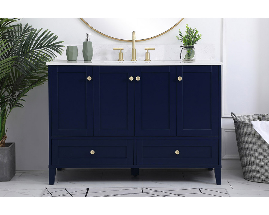 Elegant Bathroom Vanity - Blue (VF18048BL-BS)