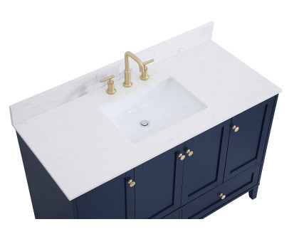 Elegant Bathroom Vanity - Blue (VF18048BL-BS)