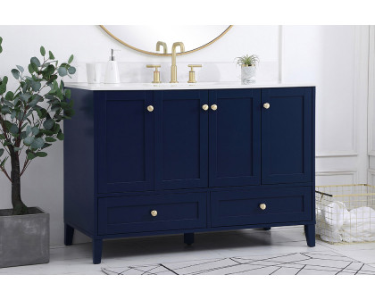 Elegant Bathroom Vanity - Blue (VF18048BL-BS)