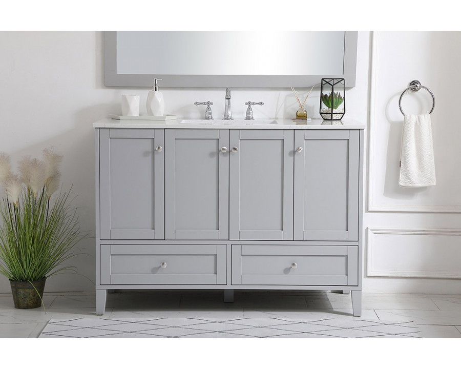 Elegant Bathroom Vanity - Gray (VF18048GR)