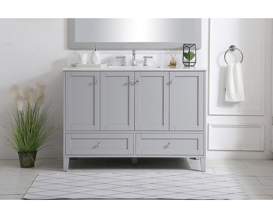 Elegant Bathroom Vanity - Gray (VF18048GR-BS)