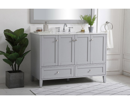 Elegant Bathroom Vanity - Gray (VF18048GR-BS)