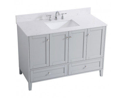 Elegant Bathroom Vanity - Gray (VF18048GR-BS)