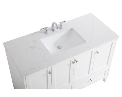 Elegant Bathroom Vanity - White (VF18048WH)