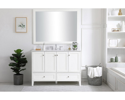 Elegant Bathroom Vanity - White (VF18048WH-BS)