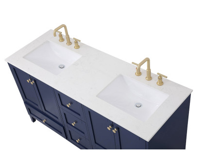 Elegant Bathroom Vanity - Blue (VF18060DBL)