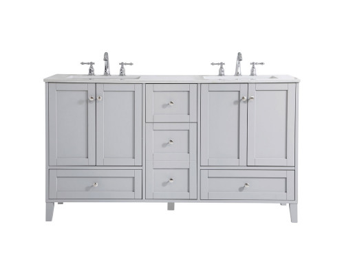 Elegant Bathroom Vanity - Gray (VF18060DGR)