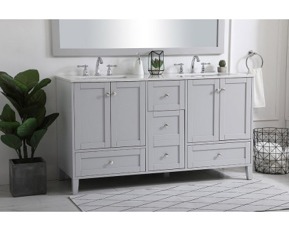 Elegant Bathroom Vanity - Gray (VF18060DGR)