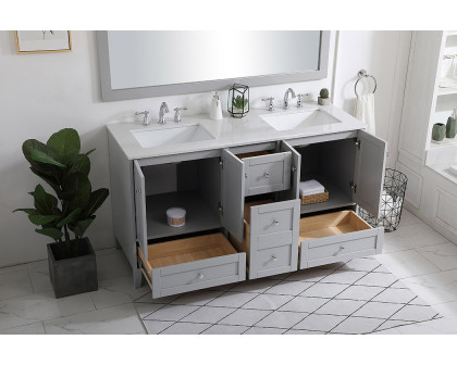 Elegant Bathroom Vanity - Gray (VF18060DGR)