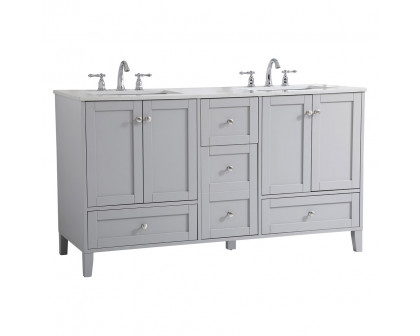 Elegant Bathroom Vanity - Gray (VF18060DGR)