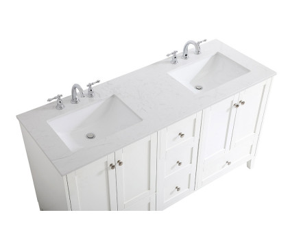 Elegant Bathroom Vanity - White (VF18060DWH)