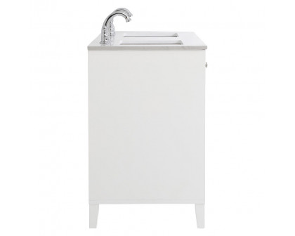 Elegant Bathroom Vanity - White (VF18060DWH)