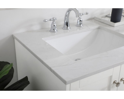 Elegant Bathroom Vanity - White (VF18060DWH)