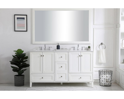 Elegant Bathroom Vanity - White (VF18060DWH)