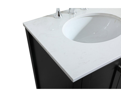 Elegant Bathroom Vanity - Black (VF18824BK)