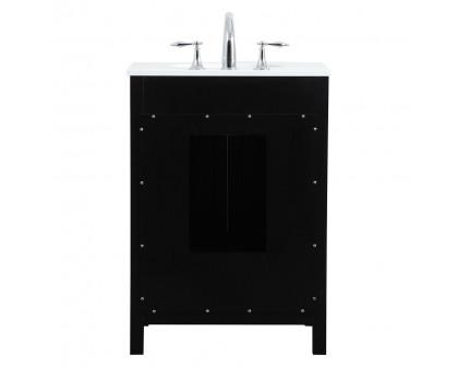 Elegant Bathroom Vanity - Black (VF18824BK)