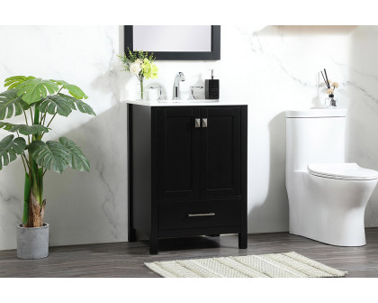 Elegant Bathroom Vanity - Black (VF18824BK)