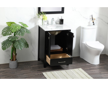 Elegant Bathroom Vanity - Black (VF18824BK)