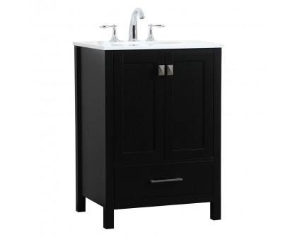 Elegant Bathroom Vanity - Black (VF18824BK)