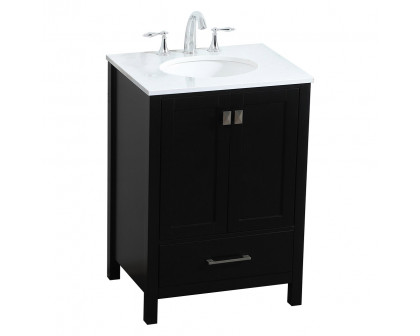 Elegant Bathroom Vanity - Black (VF18824BK)