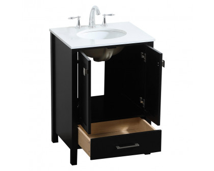 Elegant Bathroom Vanity - Black (VF18824BK)