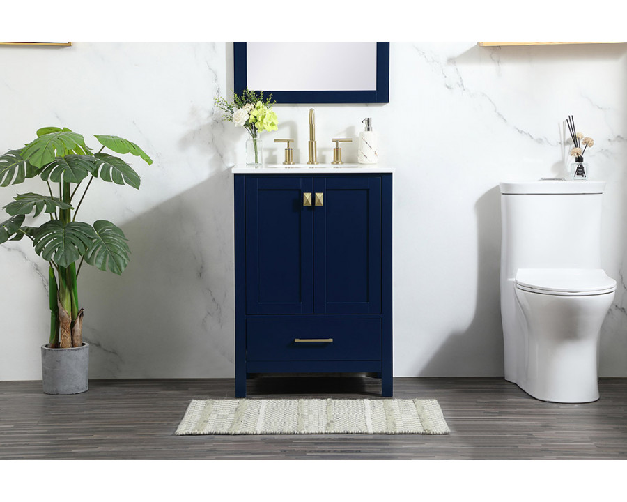 Elegant Bathroom Vanity - Blue (VF18824BL)