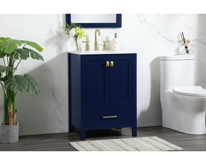 Elegant Bathroom Vanity - Blue (VF18824BL)