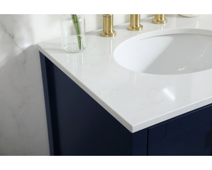 Elegant Bathroom Vanity - Blue (VF18824BL)