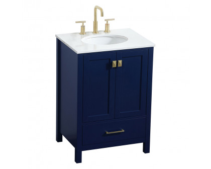 Elegant Bathroom Vanity - Blue (VF18824BL)