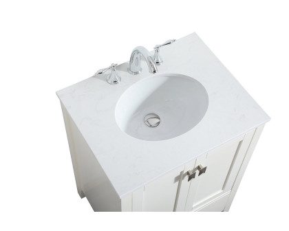 Elegant Bathroom Vanity - White (VF18824WH)