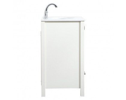 Elegant Bathroom Vanity - White (VF18824WH)