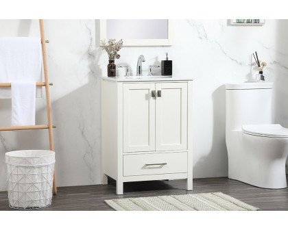 Elegant Bathroom Vanity - White (VF18824WH)