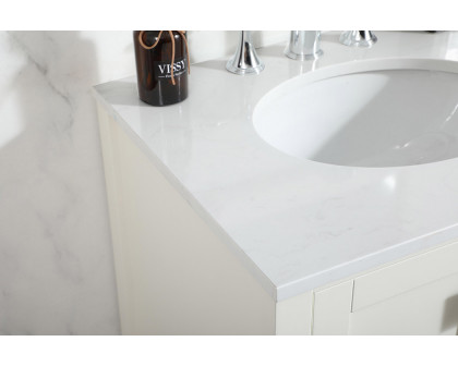 Elegant Bathroom Vanity - White (VF18824WH)