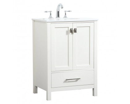 Elegant Bathroom Vanity - White (VF18824WH)