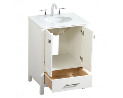 Elegant Bathroom Vanity - White (VF18824WH)