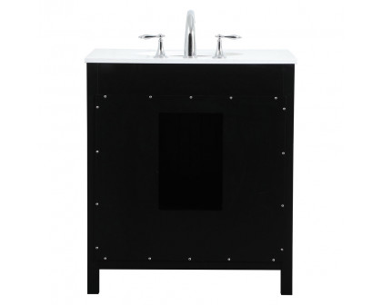 Elegant Bathroom Vanity - Black (VF18830BK)