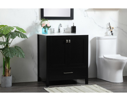 Elegant Bathroom Vanity - Black (VF18830BK)