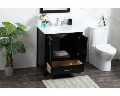 Elegant Bathroom Vanity - Black (VF18830BK)