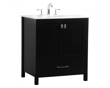 Elegant Bathroom Vanity - Black (VF18830BK)