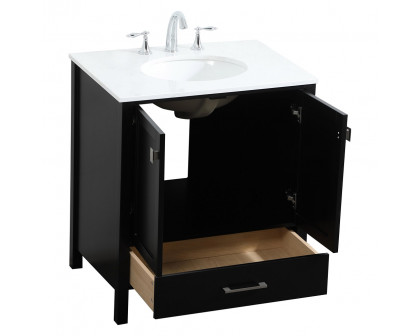 Elegant Bathroom Vanity - Black (VF18830BK)