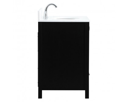 Elegant Bathroom Vanity - Black (VF18830BK-BS)